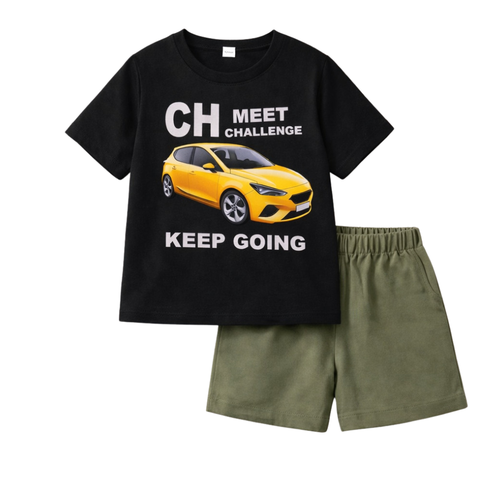 Premium T-Shirt Set Fit For Summer