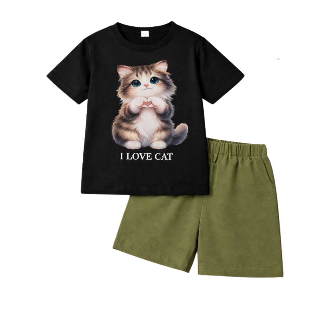 Premium T-Shirt Set Fit For Summer