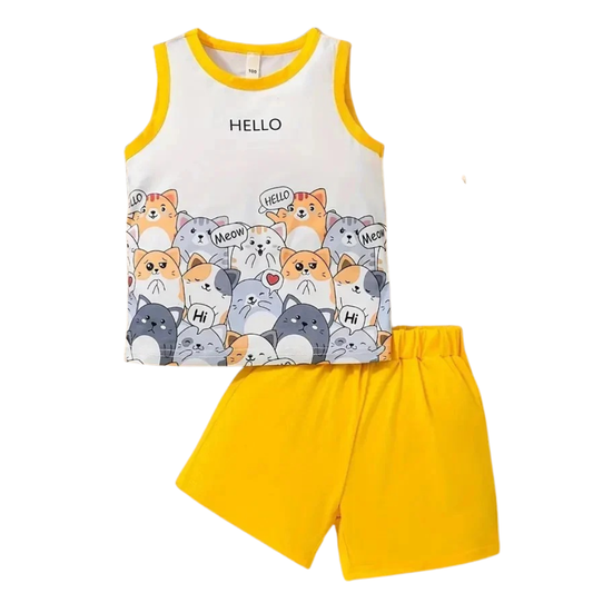 Premium T-Shirt Set Fit For Summer