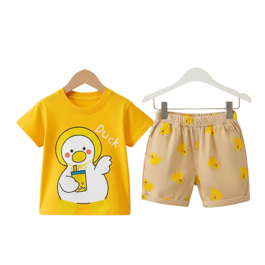 Premium T-Shirt Set Fit For Summer