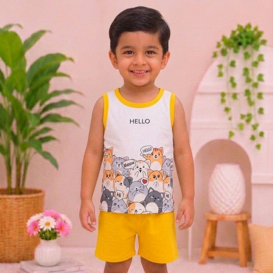 Premium T-Shirt Set Fit For Summer
