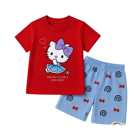Premium T-Shirt Set Fit For Summer